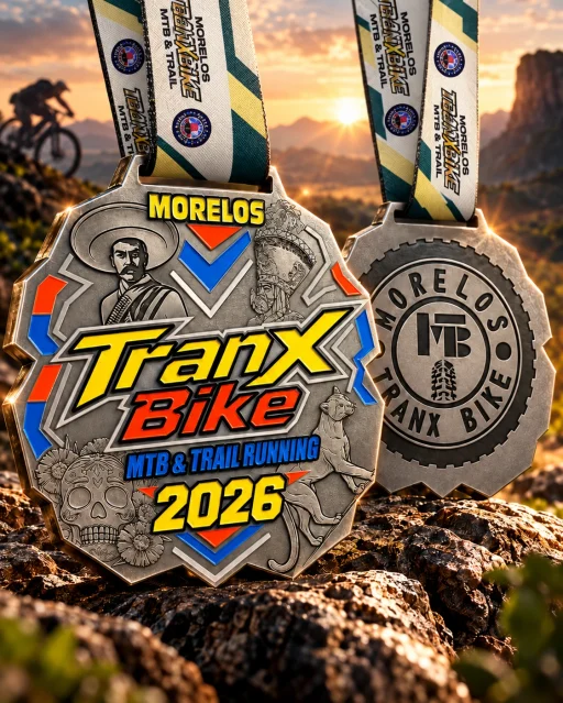 Medallas TranX Bike al Atardecer